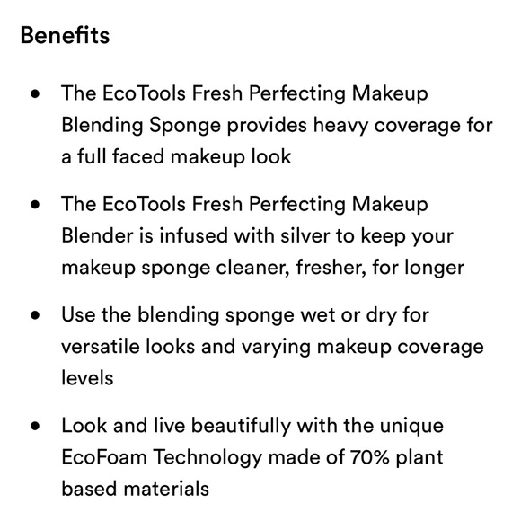 $4❤️‍🔥 EcoTools Fresh Perfecting Makeup Blending Green Beauty Sponge 🪞 NEW - Picture 8 of 10